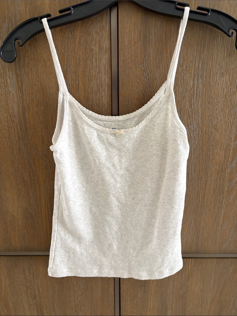 Brandy Melville Cream Lace-Trim Cami Top